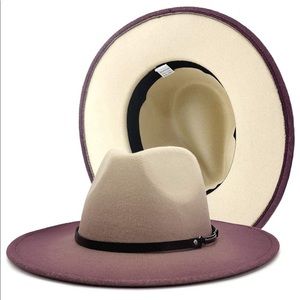Gradient Wide Brim Panama Fedora
